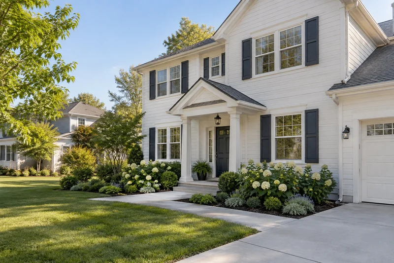 Illustrative home exterior from the Clearway example